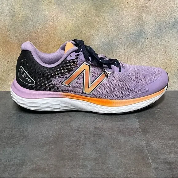 New Balance Fresh Foam 680 V7 Purple/Black/Orange Women's Running Shoes Size 11B - Picture 12 of 16